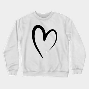 Heart black shape Crewneck Sweatshirt